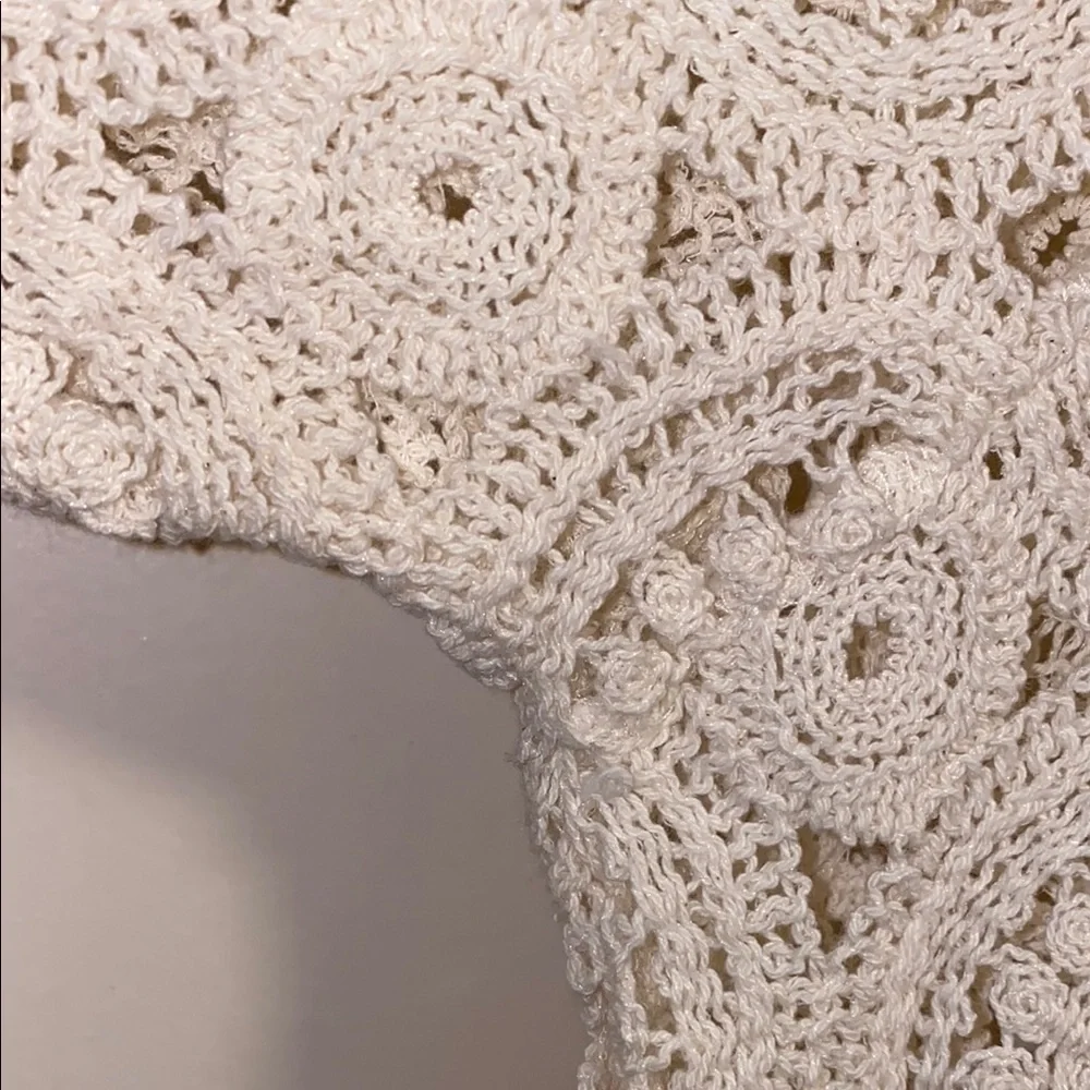 Zara Small White Lace Blouse - Picture 6 of 9